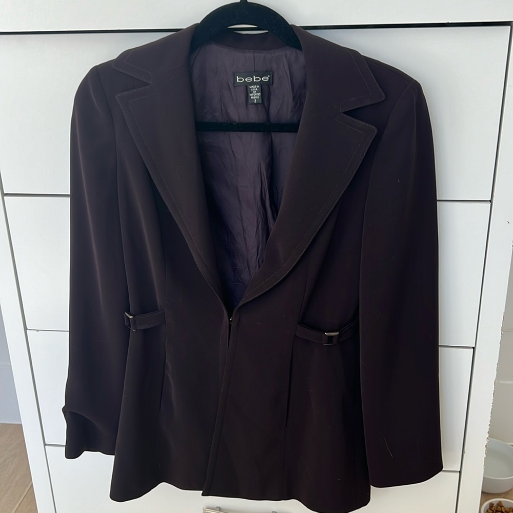 Women’s bebe blazer plum